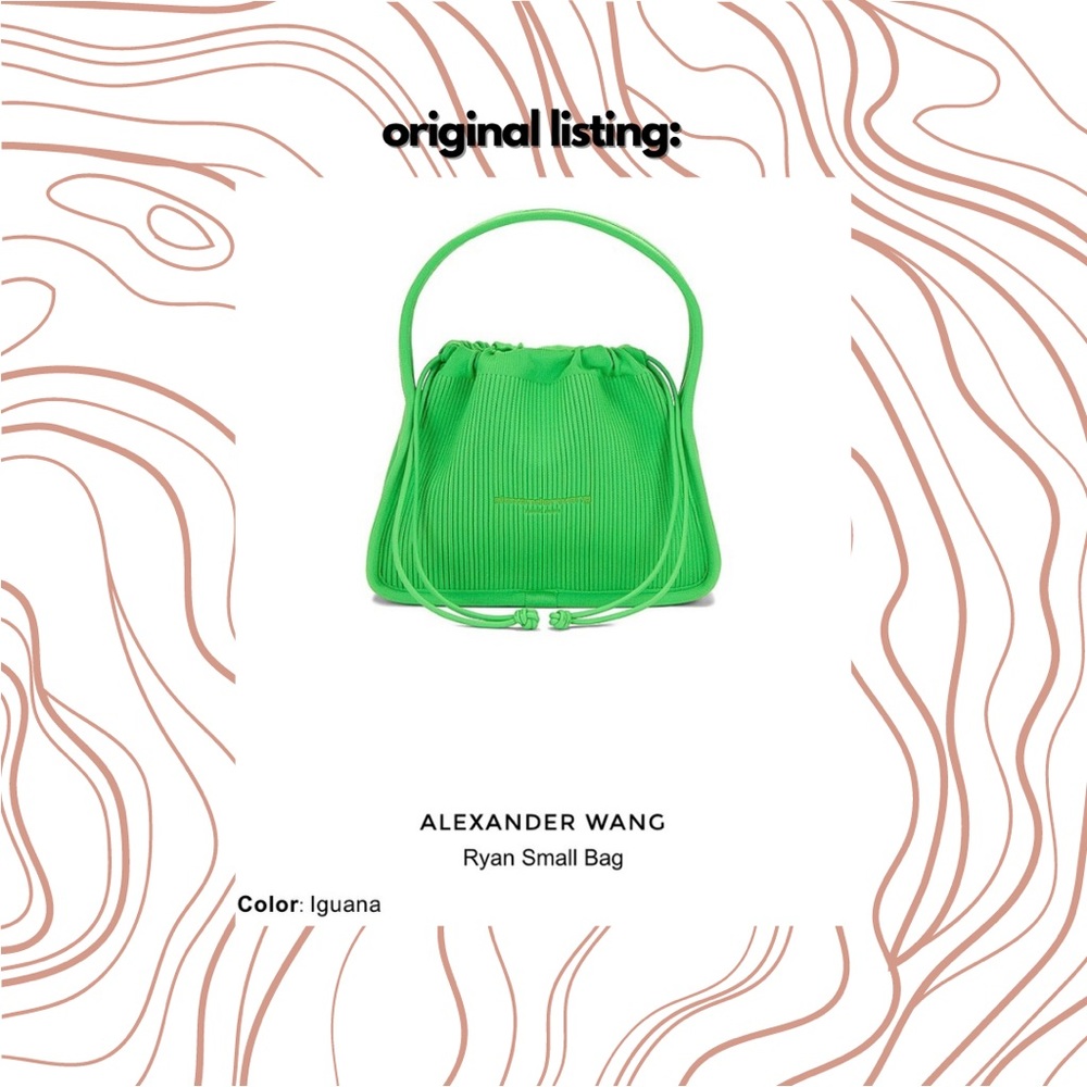 Alexander Wang Ryan Small Mesh Bag in the color Iguana!